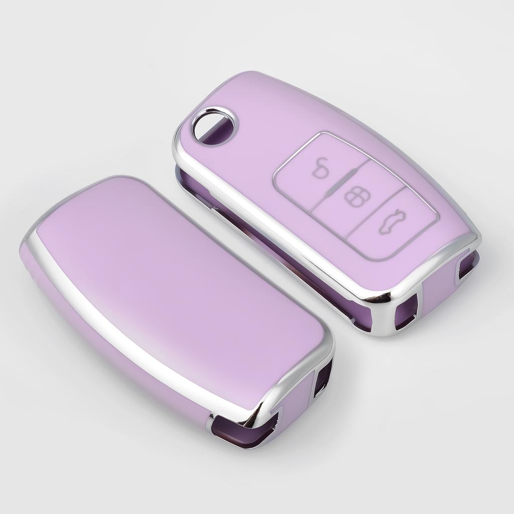 Tpu Car Key Case Cover For For Ford Focus 2 MK2 Fiesta Mondeo Galaxy Falcon Territory Ecosport Kuga Escape Key Fob Case Keychain