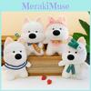 Adorable Fluffy West Highland Terrier Plush Toy With Cute Bow And Soft Texture