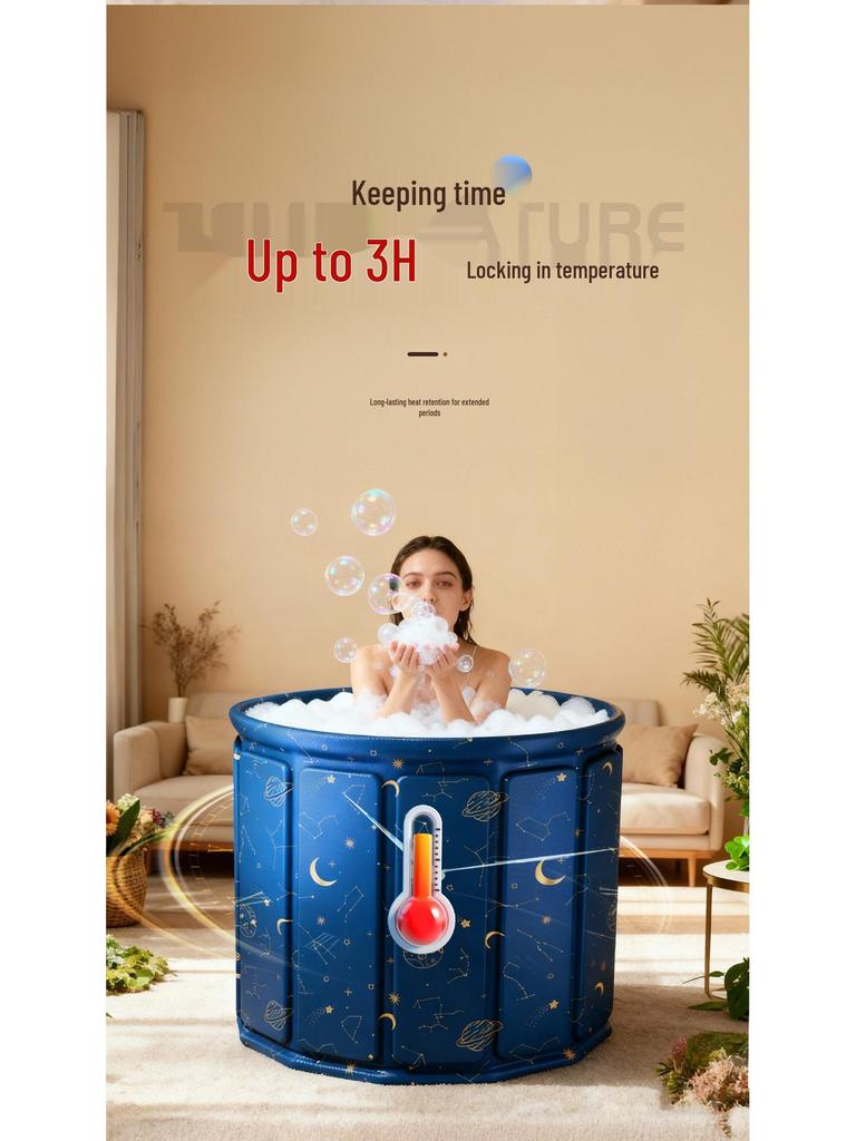 Foldable Insulated Oxford Cloth Adult Bathtub