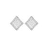Geometric Rhombus Stud Earrings Women Zinc Alloy Gold Plated Modern Vintage Chic Lightweight Luxury Fashion Jewelry