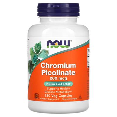 Chromium Picolinate, 200Mcg, 250 Veggie Caps