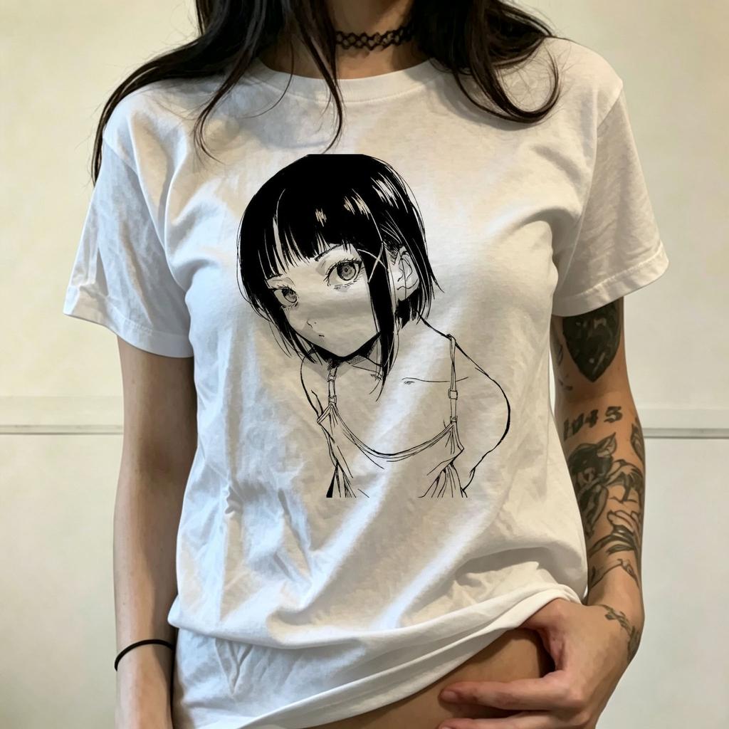 2026 Summer New Arrival Comic Print TShirt Unisex Loose Fit Crew Neck Design Casual And Stylish Y2k Style