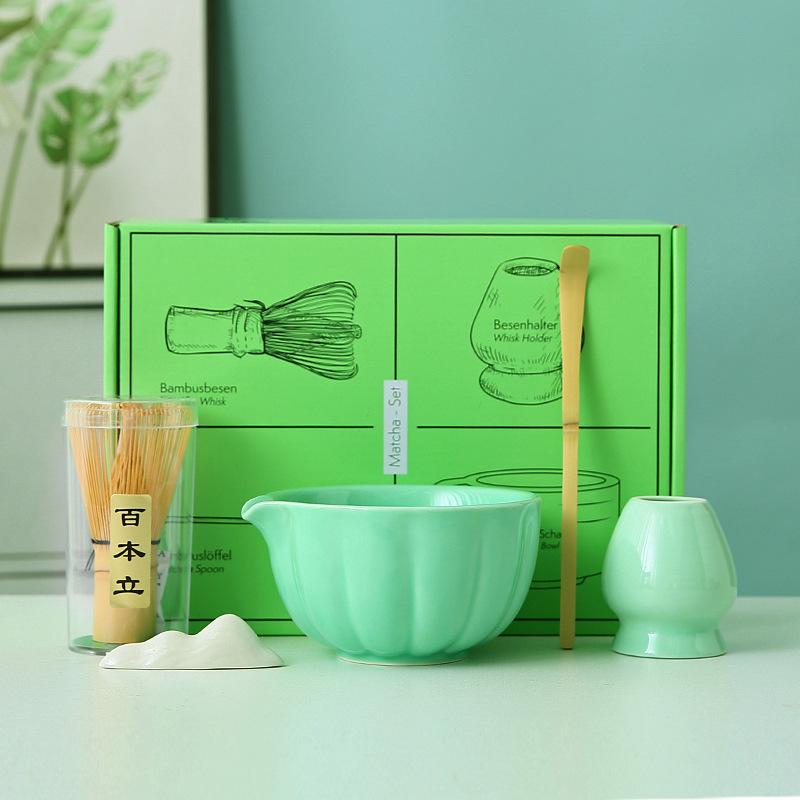 5-piece Set Japanese Matcha Blender Set Bamboo Whisk Teaspoon Brush Teaspoon Kiln Tea Tool Sets Indoor Drinking Tea Brewing