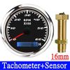 HD Tachometer Tacho Gauge 85MM With LCD Hourmeter Tacho Sensor M16 M18 Gasoline Diesel Engine Digital Tacho Meter Outboard Motor
