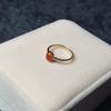 Inspired By The New Natural Ice Seed Chalcedony Egg Round Opening Adjustable Ring Elegant Charm Retro Female  Jewelry
