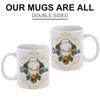 1pc 11oz Double-Sided Printed Mug for Beer Fans, Simple Ceramic Daily Cup, Perfect for Home Kitchen and Fun Gift Moments
