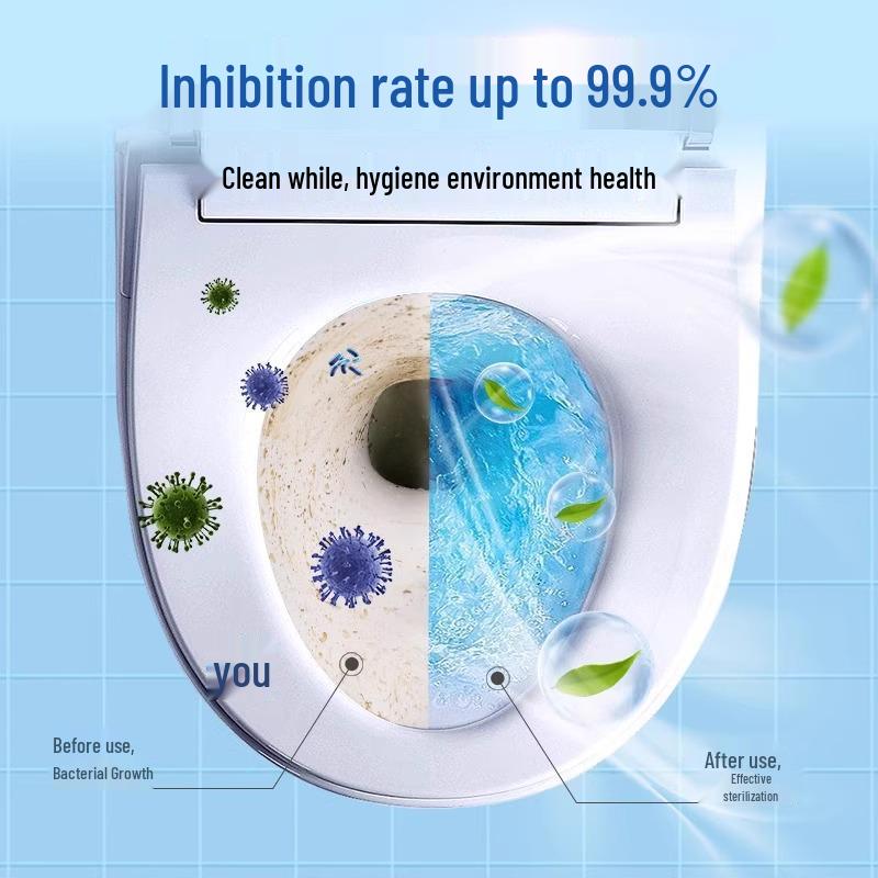 Blue Bubble Toilet Bowl Cleaner & Deodorizer: Long-Lasting Fresh Scent with Automatic Cleaning and Odor Removal