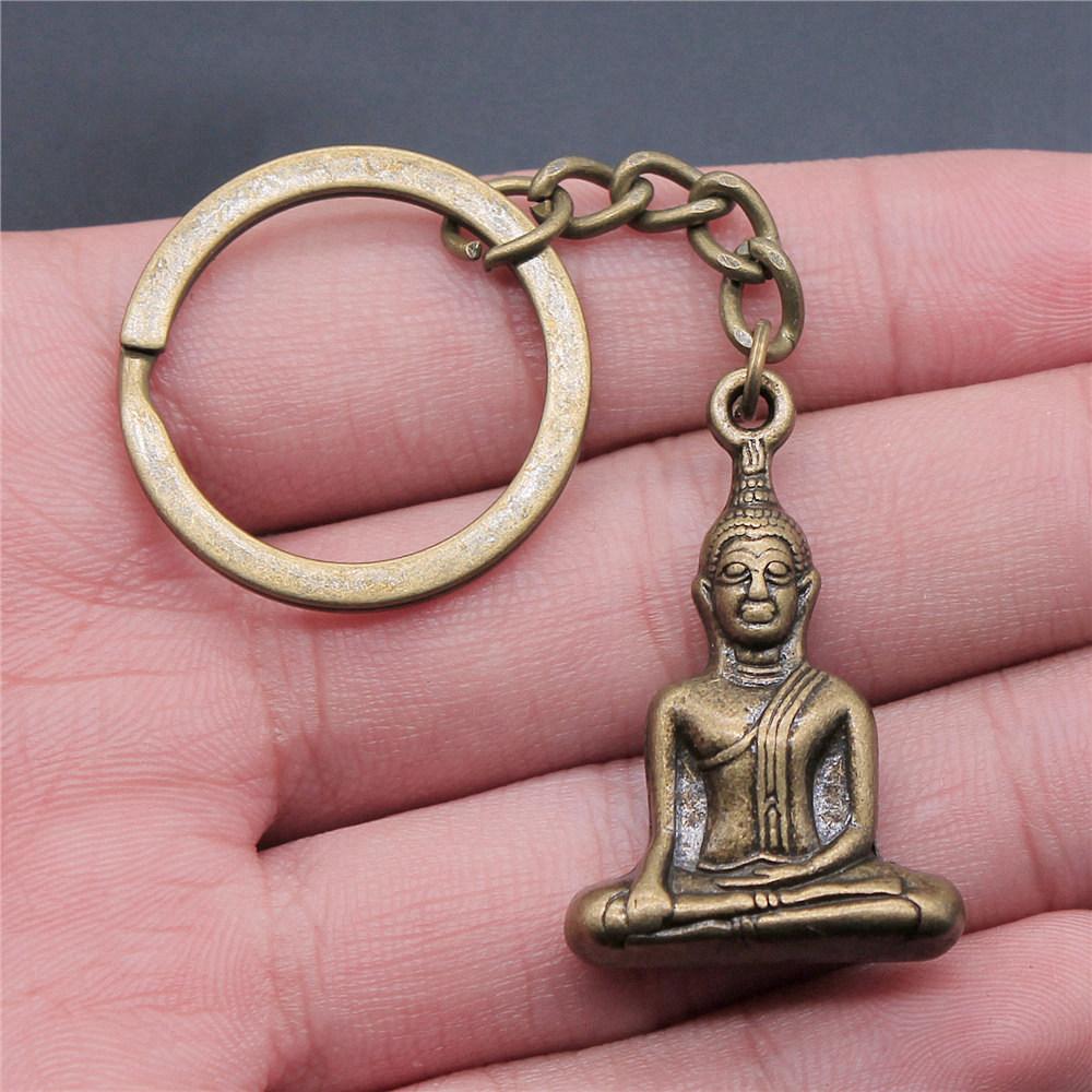 28mm Schlüsselanhänger Buddhismus Vintage Schmuckzubehör QY009