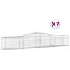 VidaXL 7x Arched Gabion Baskets Arched Gabion Cages Gabion Walls Garden Fences Terrace Outdoor 3146975