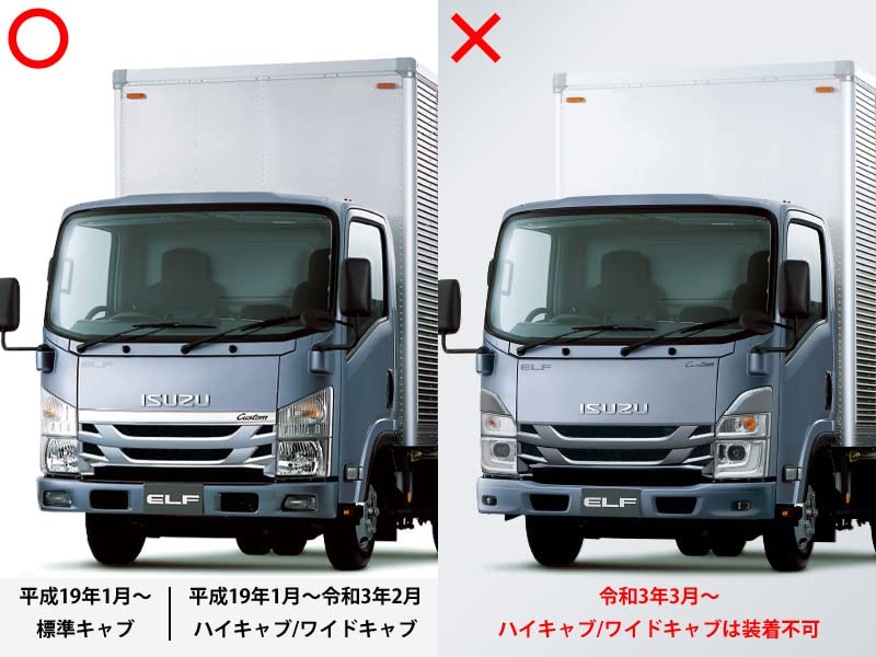 Compatible LED Fog Lights and Right for Isuzu 07 Elf TRISTAR'S (Left Set)