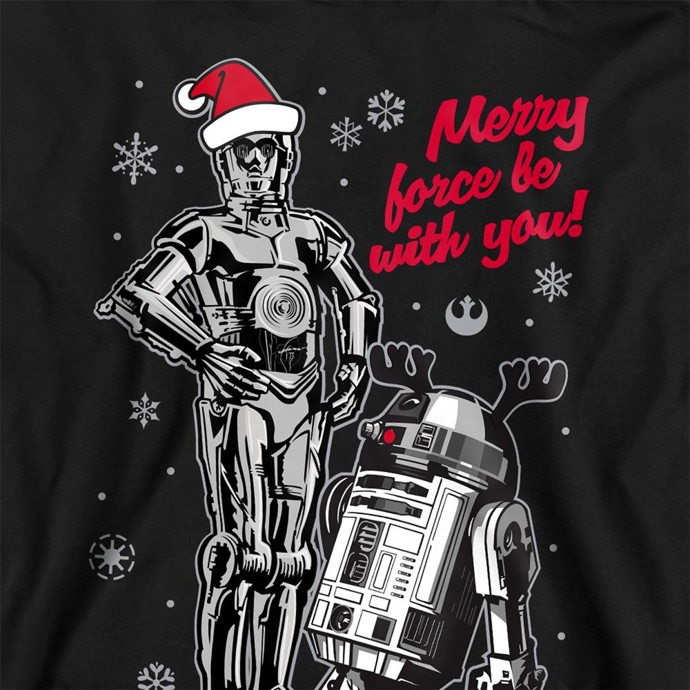 Star Wars Childrens/Kids Merry Christmas Droids Hoodie