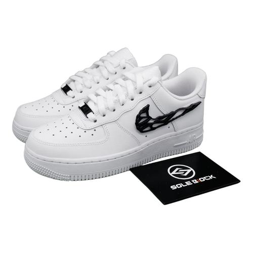 Nike WMNS Air Force 1 Low Metal Swoosh Branco IF1686-101 Tamanho Feminino