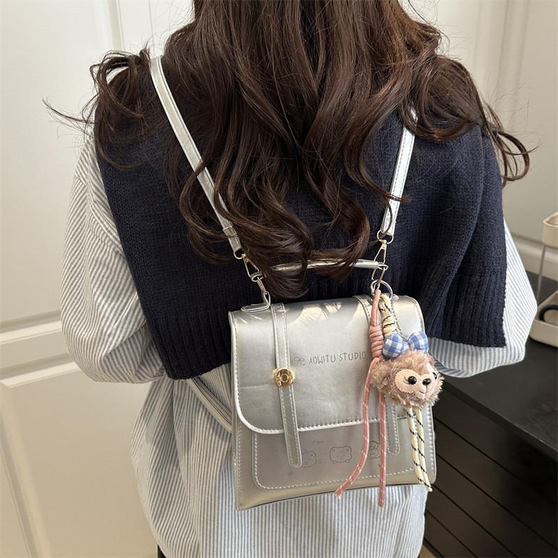 Pu Material School Style Backpack With Durable Stitching For Daily Use
