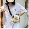 Bag Women's Bag New Crossbody Shoulder Bag Cartoon Cute Alphabet Canvas Student Summer Mobile Phone Bag