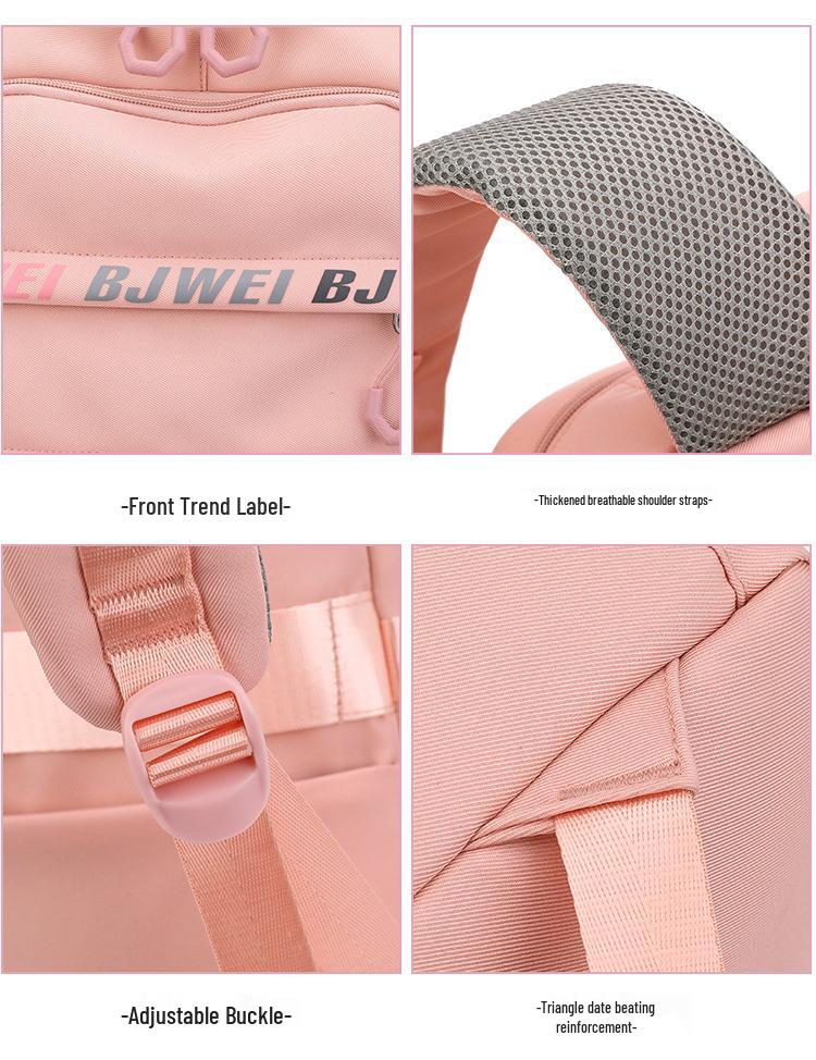 Bestway Waterproof Backpack for Female Junior High and Elementary Students - Large Capacity, Double Shoulder Design