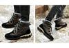 Men's Waterproof High-Top Snow Boots, Plus Velvet Lining, Non-Slip, Warm Plush, Winter Outdoor Casual Cotton Shoes