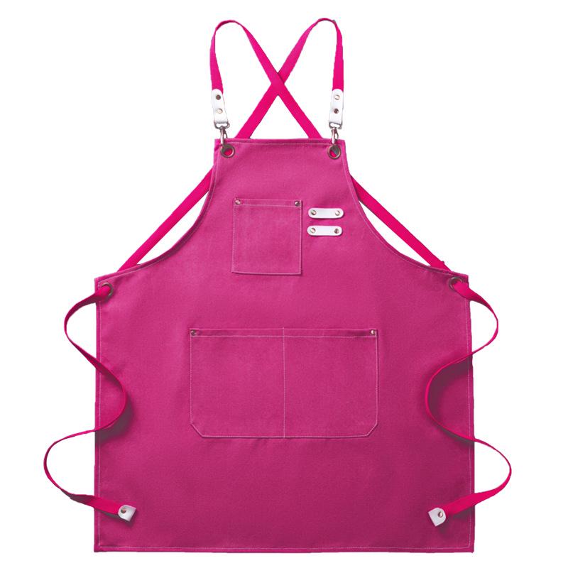 Thickened Canvas All-Cotton Apron for Cooking, Gardening, and Nail Art