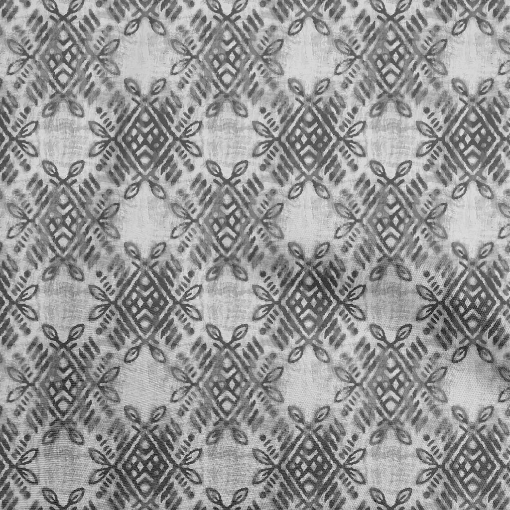 oneOone Cotton Flex Dark Brown Fabric Geometric Sewing Material Print Fabric By The Yard 40 Inch