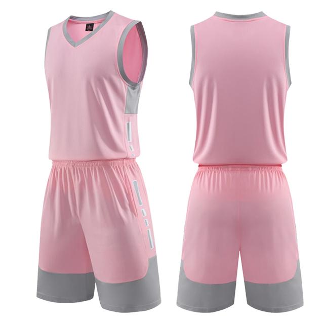 Basketball-Uniforms-Sets Throwback Men College Basketball Jerseys Suits Child Boys Girls Sports Clothing Jersey 2026 3XS розовый