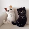 Cartoon Cat Plush Pillow With Embroidered Animal Design For Couch Lounge And Bed Comfort