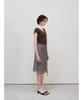 Ninnis [3Rd] Glassy See-Through Skirt (Khaki)