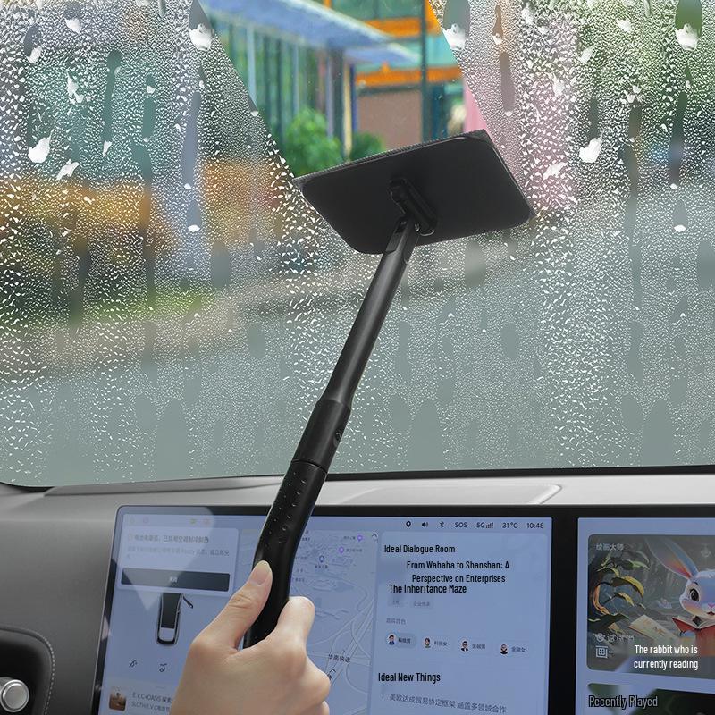 Windshield & Window Defogger Brush: Streak-Free Interior Cleaning for Glass & Sunroof
