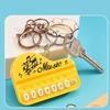Creative Mini Electronic Piano Game Keychain Pendant 7 Keys Luminous Music Toy Keyring For Kids Backpack Pendant Pocket Gifts