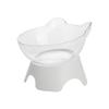 Neck Comfort Transparent Pet Bowl Polymer Solid Cat Bowl Raised 15 Degrees Tilted Dog Pet Bowl Kitten Feeding