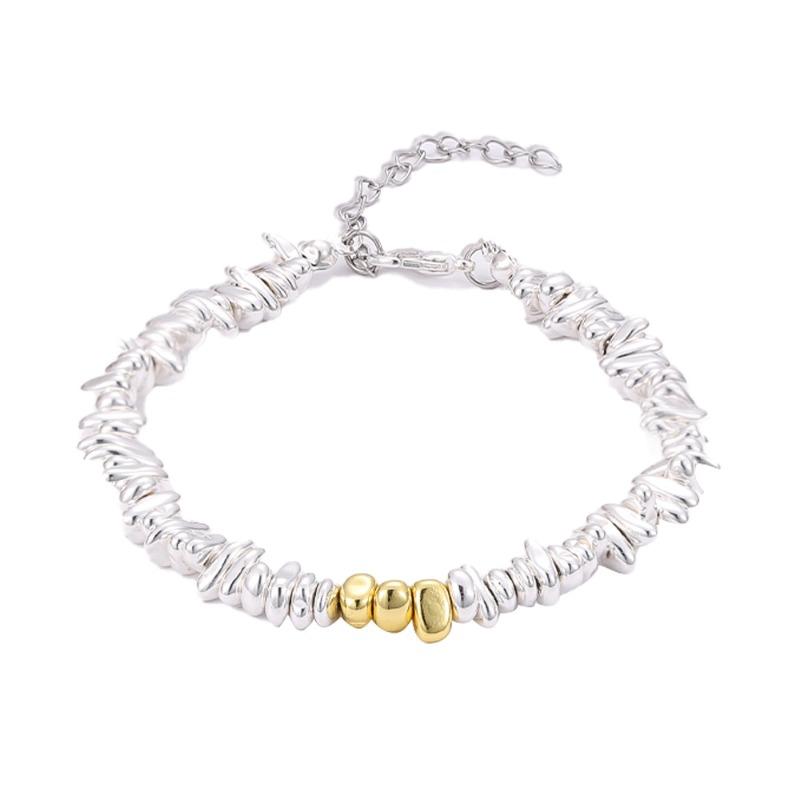 

Anti-static Wristband, Black Chalcedony Electroplated Wristband, Adjustable Wristband, Irregular Jewelry