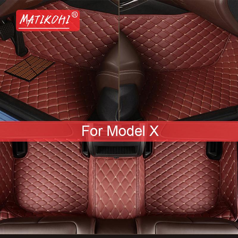 

Автомобильные коврики MATIKOHI для Tesla Model X, аксессуары для ног Coche