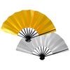 Dance Gold and Black Lacquered Fan for Dancing and Silver [Agesuta] Fan, Silver, 9.5 Inches, Bone, Box, (Gold 1)