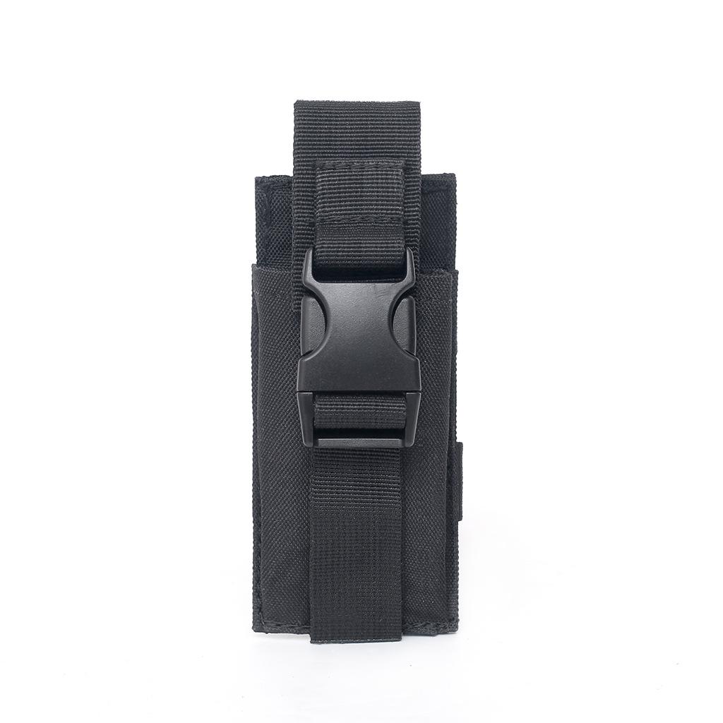 

Tactical MOLLE Flashlight & Tool Pouch - Multi-functional Outdoor Attachment Bag чорний