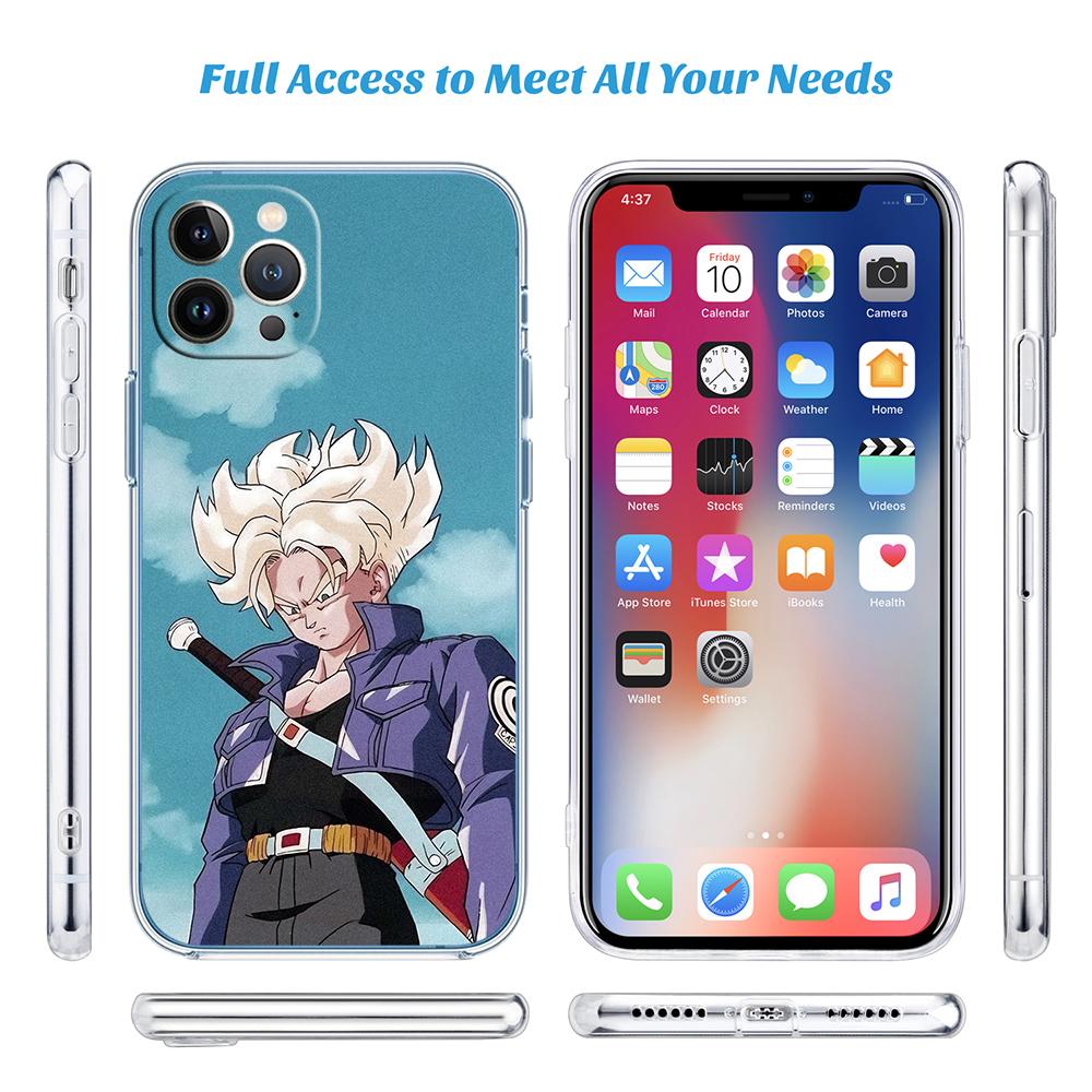 PP31 Dragon Ball Trunks Soft Shell Transparent Phone Case for Motorola Moto G7 G8 G9 G84 G85 G73 G24 G15 Z2 Play Power Plus