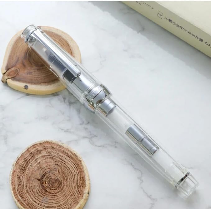 Sailor Professional Gear Silver Demonstrator Model Music Fountain Pen 11-3775-900