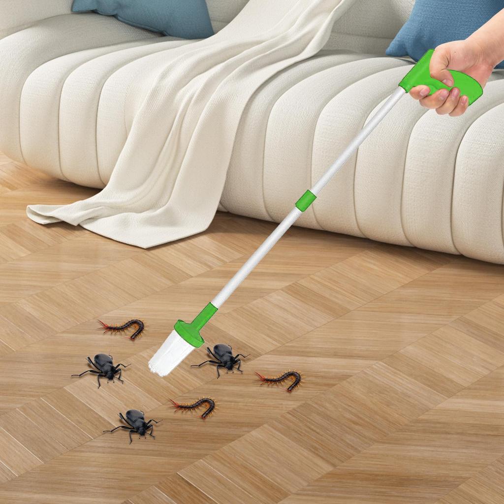 Long Handle Spider Catcher & Cockroach Grabber Tool, Folding Bug Trap, Safe Insect Pick Up Tool for Family Home Outdoor Use