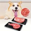 Fake Steak Dog Toy Stuffed Tomahawk Steak Dog Chew Toy Soft Realistic Steak Plush