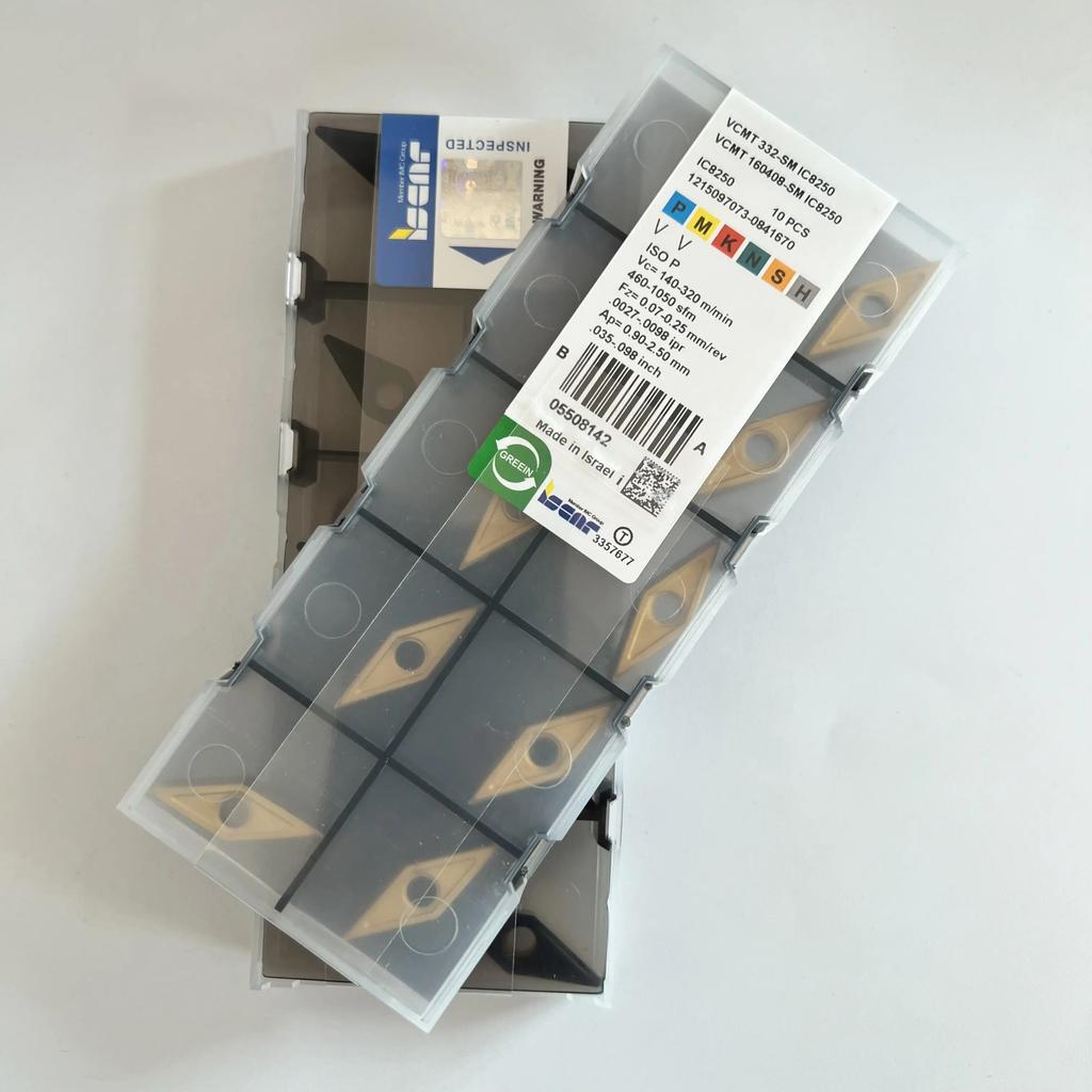 VCMT160408-SM IC8250   Industrial Indexable Carbide Inserts 10 Pcs