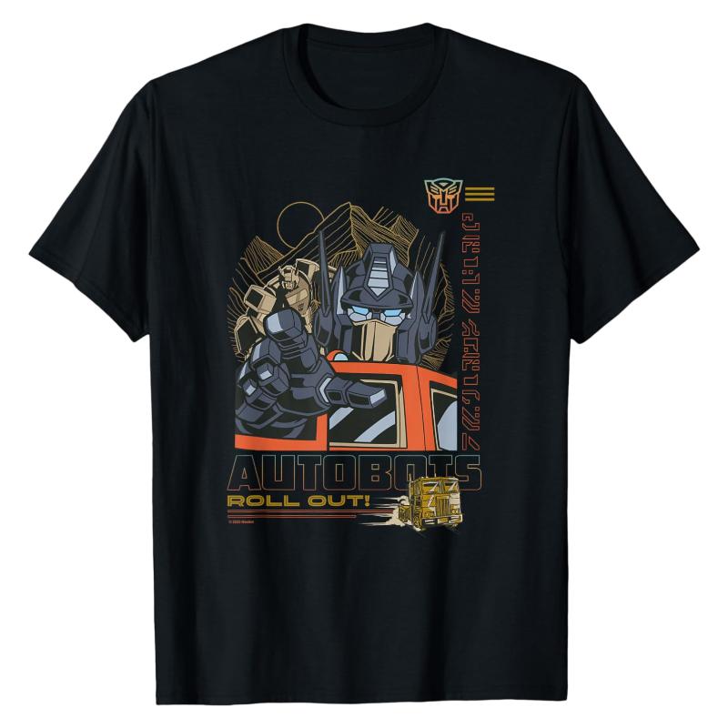 Optimus Prime Transformers TShirt Autobot Classic Graphic Print Crew Neck 100 Cotton Oversized Street Fashion Tops 3XL