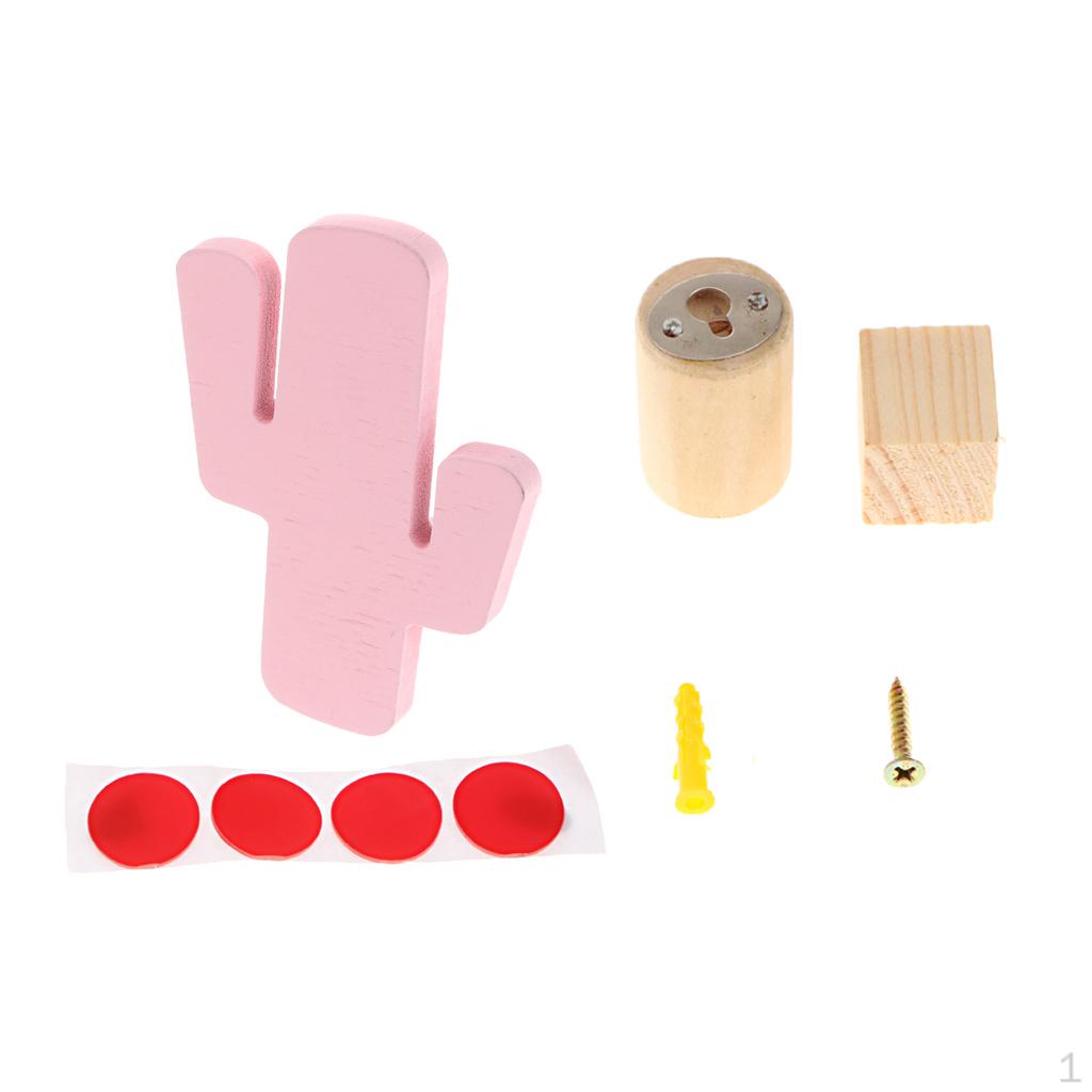 

Creative Strong Wooden Hook Clothes Hat Jewelry Hanger In Flamingo/ Design рожевий