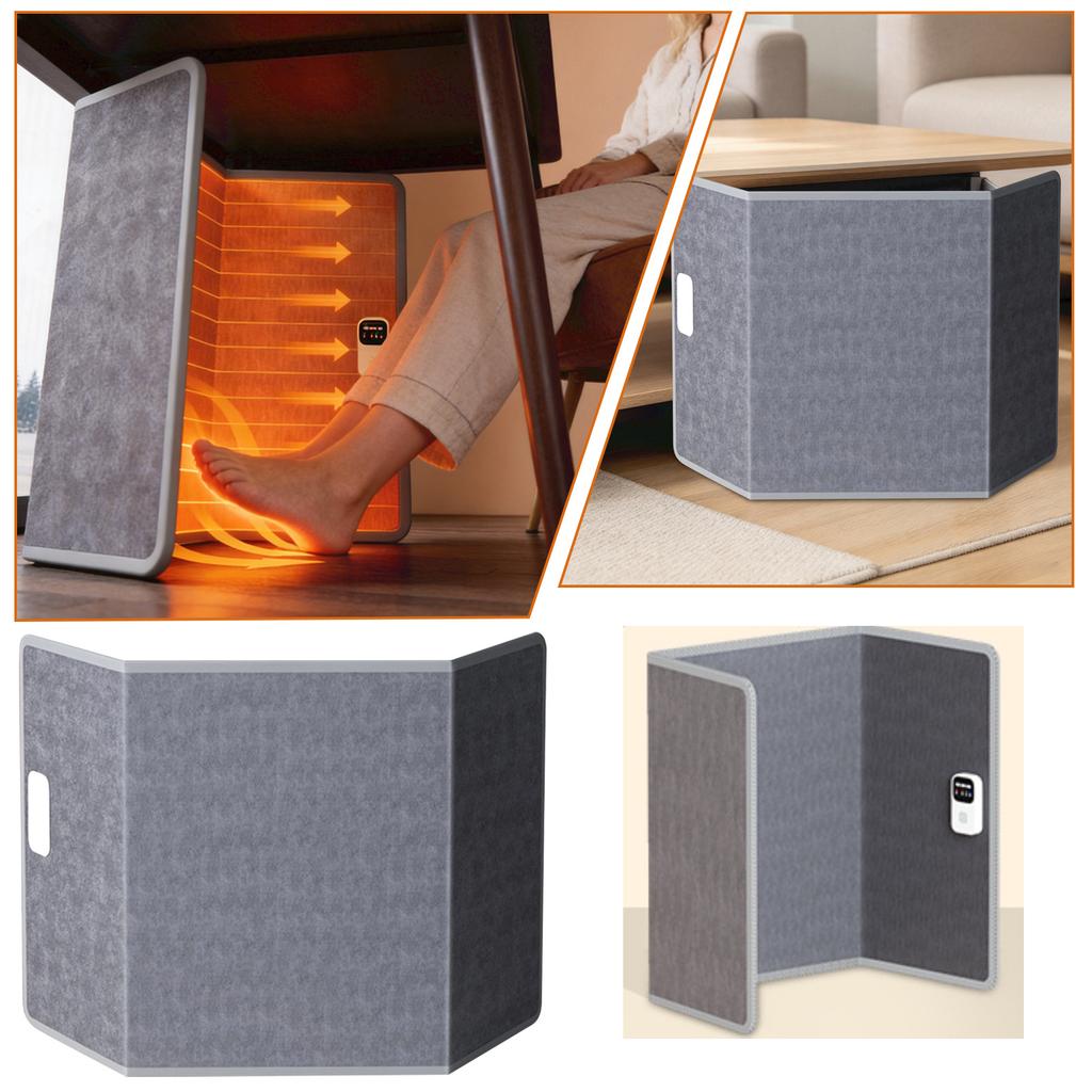 Under Desk Heater for Home, Three-Sided Surround Design for Indoor Use and