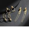 Kenjie McQueen Skull Pendant Earrings - Women's European & American Punk Studs & Ear Clips