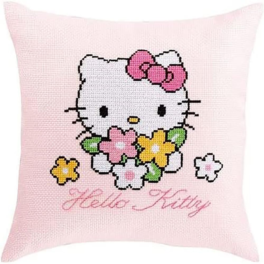 

Olympus 6023 Embroidery Kit Cushion Hello Kitty Bouquet