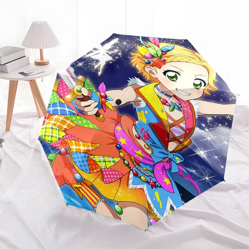 

1pc Pikarinna Outdoor Umbrella - Automatic Opening/Closing, Portable 3-Fold Design with 8-Bone Iron Frame, Perfect Gift for Fans, Travelers, Daily Use