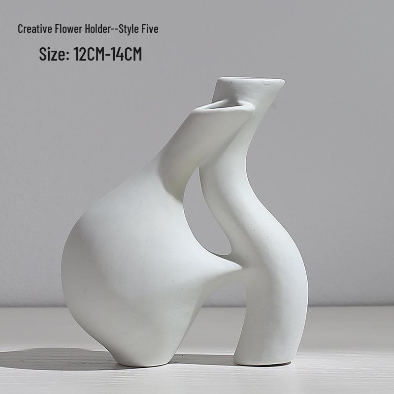 Nordic Style Ceramic Vase for Dried Flower Arrangements - Ideal for Hydroponic and Living Room Decor