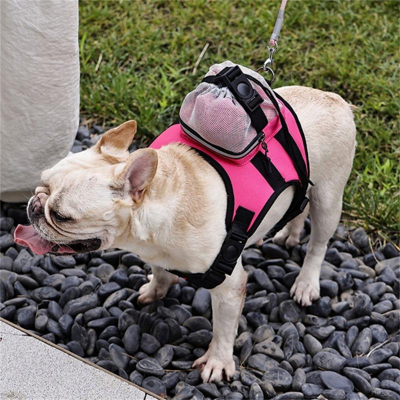 Dog Vest Adjustable Training Harness for Large Medium Dogs Backpack Strong Heavy Duty Harness Soft Handle