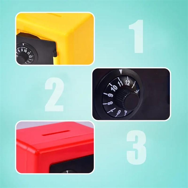 Mini Piggy Bank Toy for Kids Pretend Play Moneybox Coin Caving Box Money Jar Toys for for 3-14 Year Old Child Gift