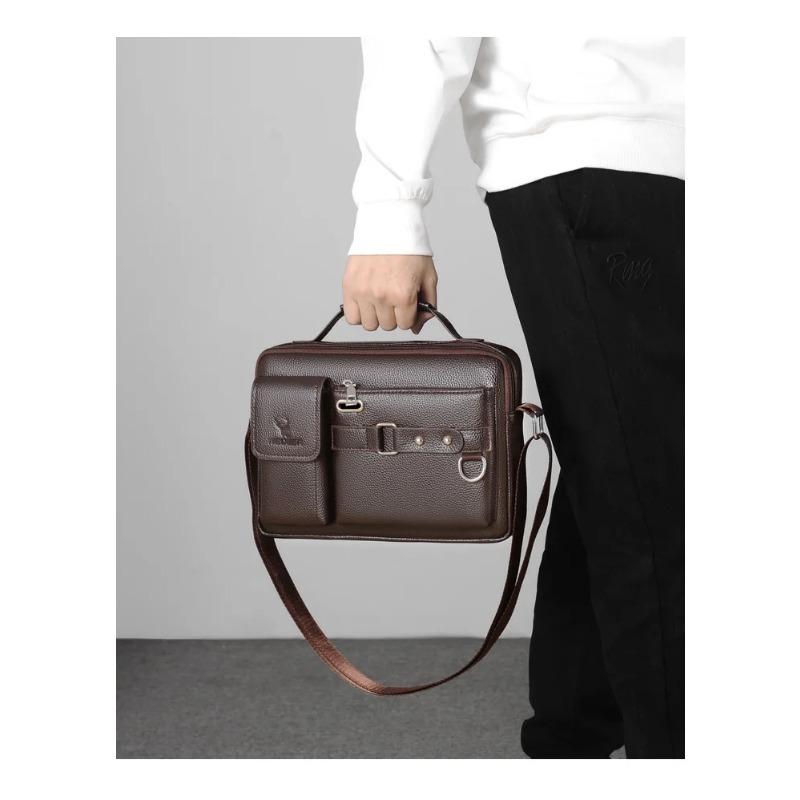 Men's Shoulder Bag, Business Commuting Shoulder Bag, Waterproof and Wear-resistant