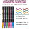 Fantasy Glitter Dual-Line Outline Pen, 8/12/24/36 Set Outline Markers, Self-Draw Outline Metallic Markers