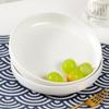 8-Inch Deep White Ceramic Soup Bowl - Large Capacity French Style Dinnerware