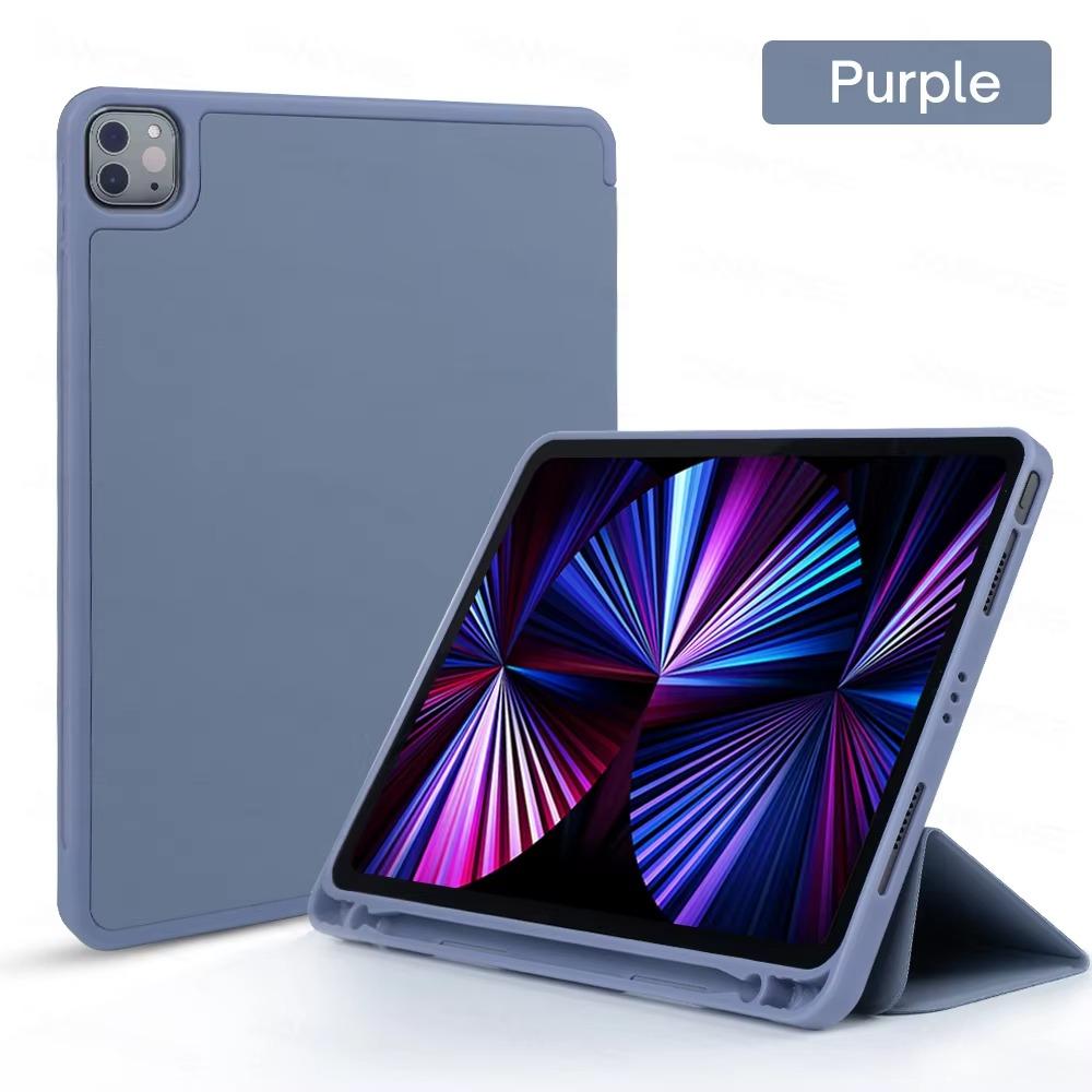 For iPad Air 11 Case iPad 10th Generation 11th A16 9th Cover Gen iPad Pro11 4 5 10.9in 12.9 M2 M3 M4 Pencil Holder Case